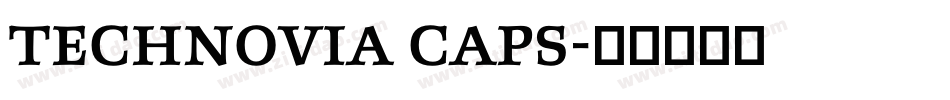 Technovia Caps字体转换